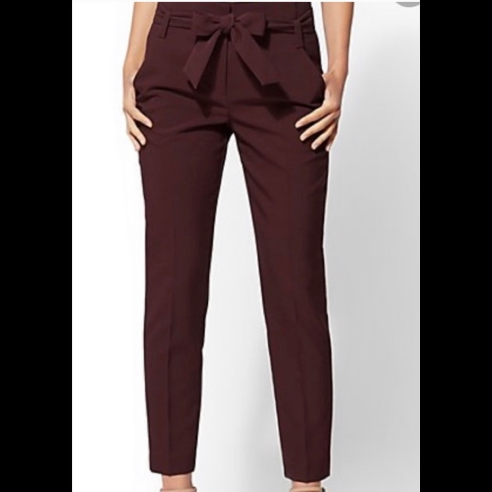 NY&Co Madie Pants (Burgundy)